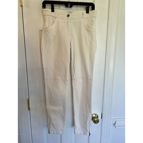 Emerson‎ Fry Mick White Ankle Zipper Jeans Size 6 - Picture 2 of 16